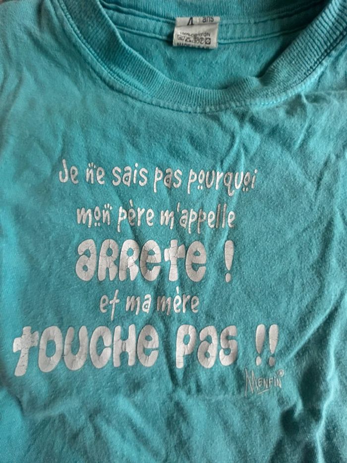 Tee shirt bleu m’enfin 4 ans - photo numéro 2
