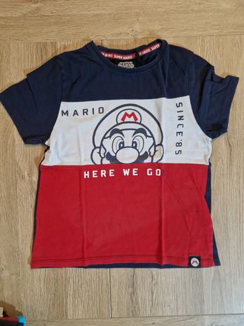 Tee-shirt manches courtes Super Mario 10 ans
