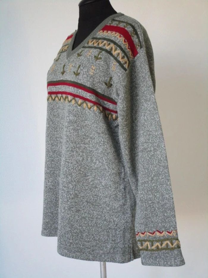 Pull kaki vintage 42 TBE - photo numéro 5