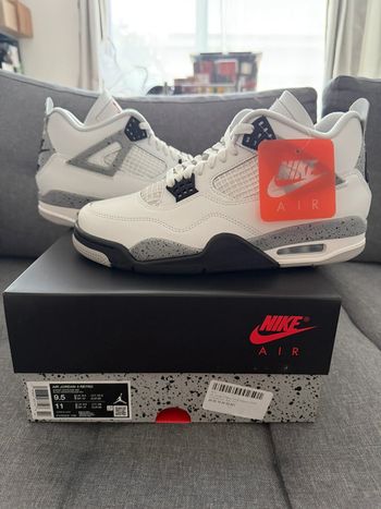 Air Jordan 4 rétro White Cément