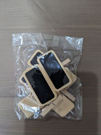 7 pinces ardoises en bois