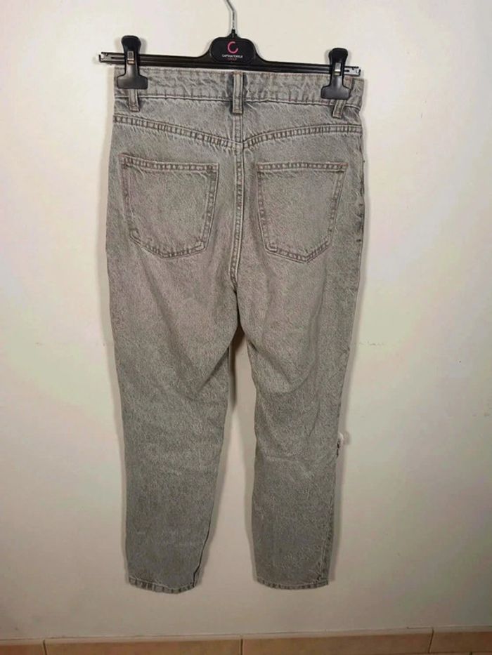 C18 jeans gris Zara 34 - photo numéro 2