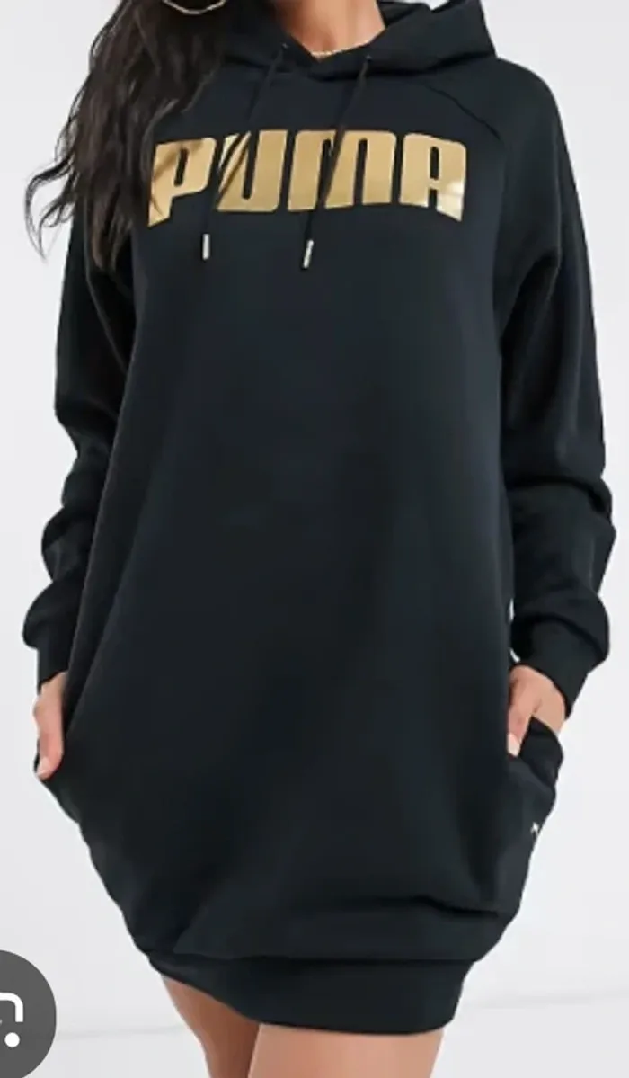Puma sweat long à capuche taille S - photo numéro 2
