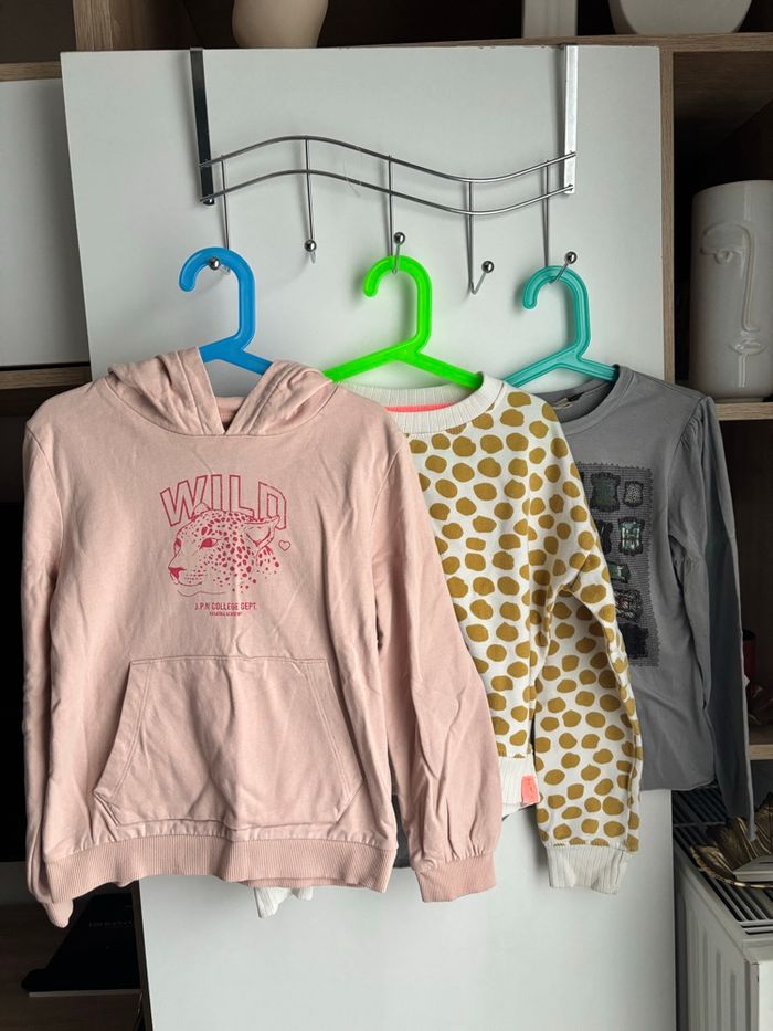 Lot 3 articles sweat capuche manche longue fille 10 ans