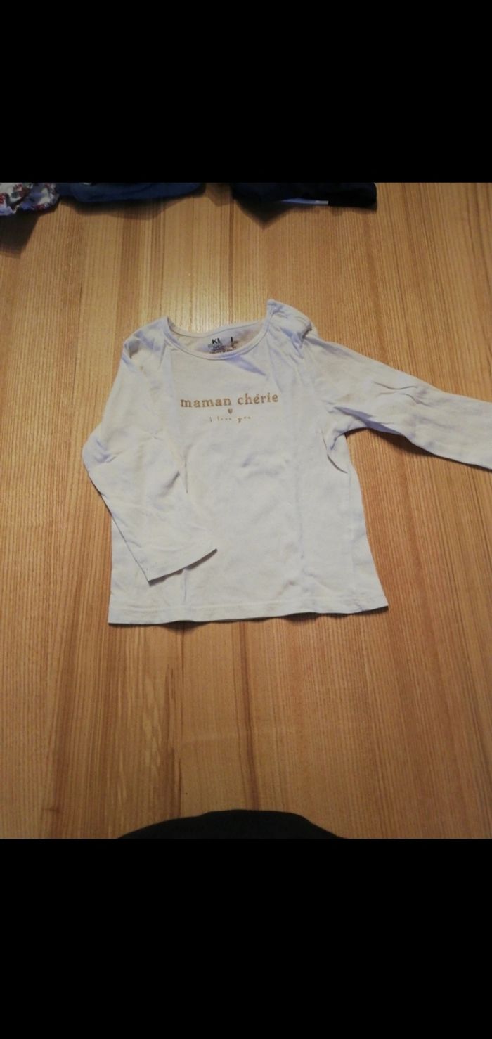 T-shirt manches longue Kiabi