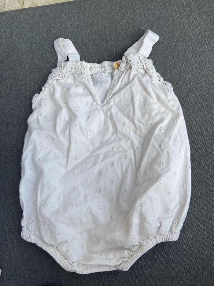 Combinaison fille broderie anglaise - photo numéro 3