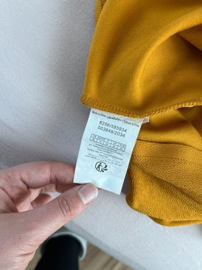 Tee-shirt jaune Camaïeu taille M - photo numéro 4