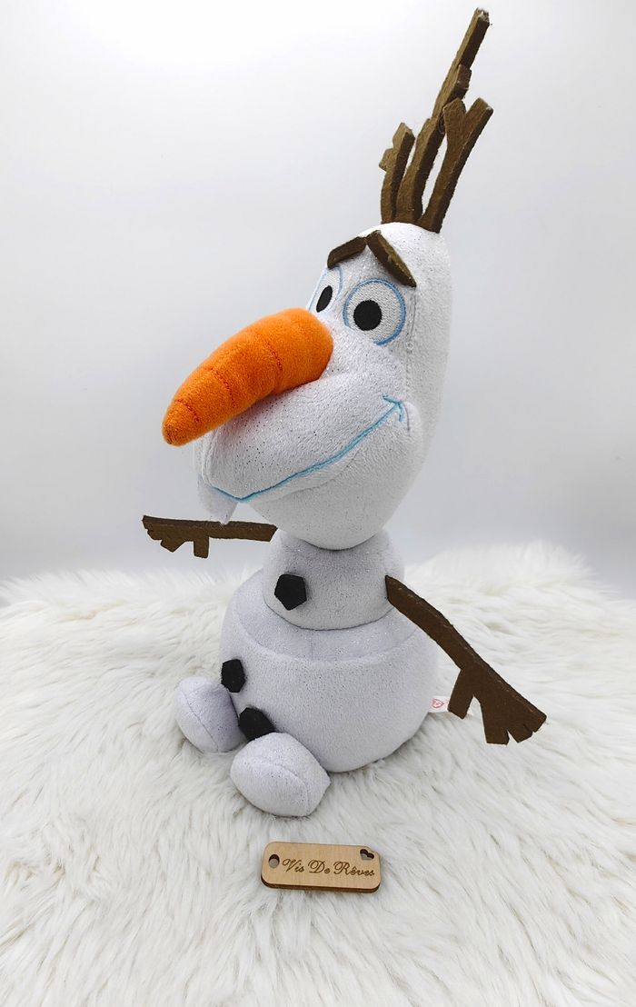 Doudou peluche Olaf Reine des Neiges Ty Sparkle Disney - photo numéro 2