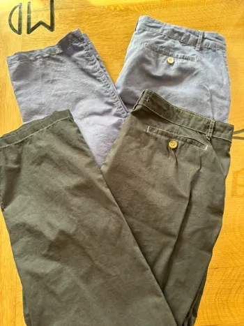 Lot 2 pantalons lin taille 46 Gemo