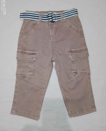 Creeks pantalon cargo marron clair 18 mois
