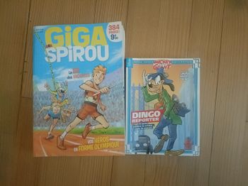 Lot 2 BDs giga Spirou,Mickey parade géante Dingo reporter