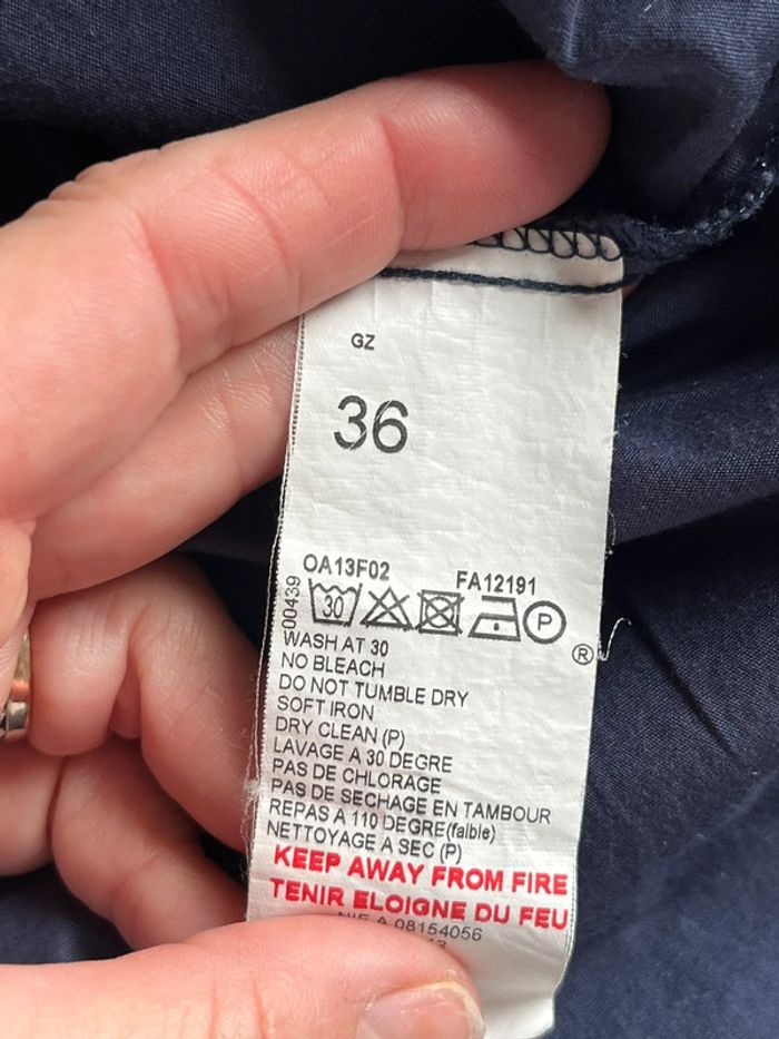 Chemisier cintrée marine one step S - photo numéro 5