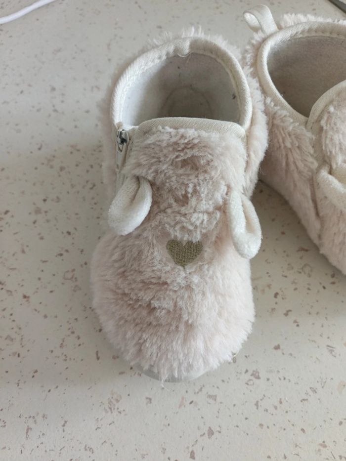 Joli chausson hiver motif coeur - photo numéro 5