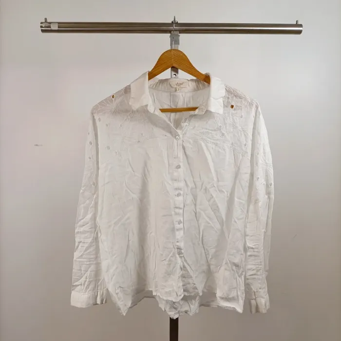 Lot 5 hauts femme blancs T 40 L – Esprit, Damart, Ycoo, In Extenso, mix manches LOT006 - photo numéro 9