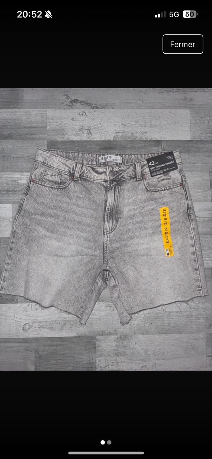 Short en jeans
