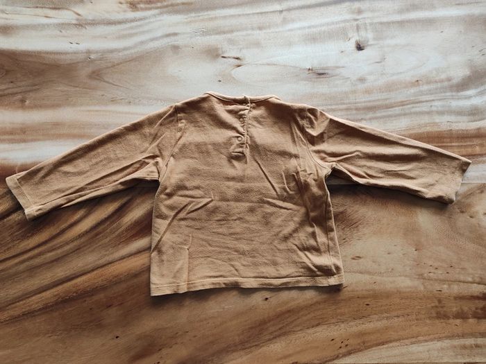 Tee shirt manches longues camel - photo numéro 6