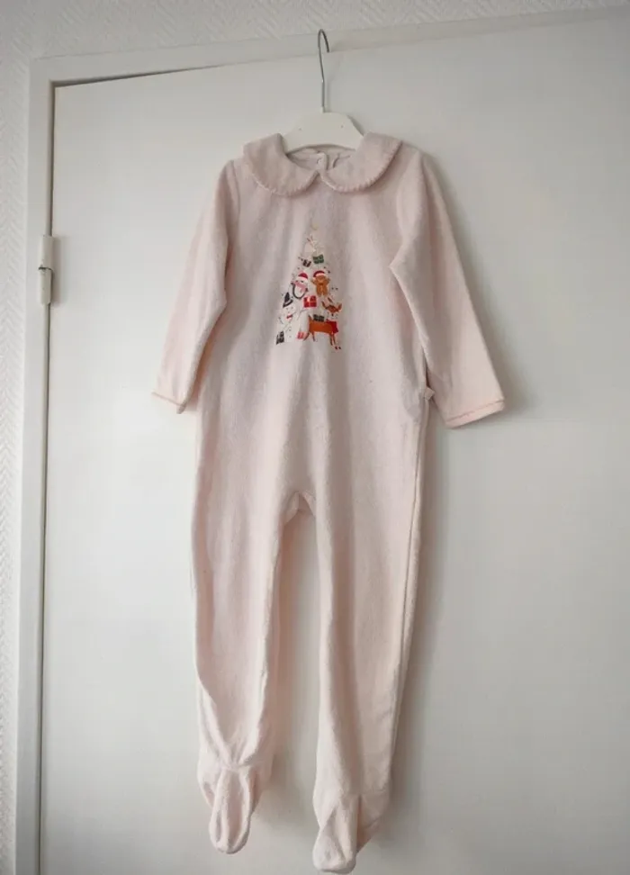 (c) pyjama rose Noël Verbaudet 2ans - photo numéro 3