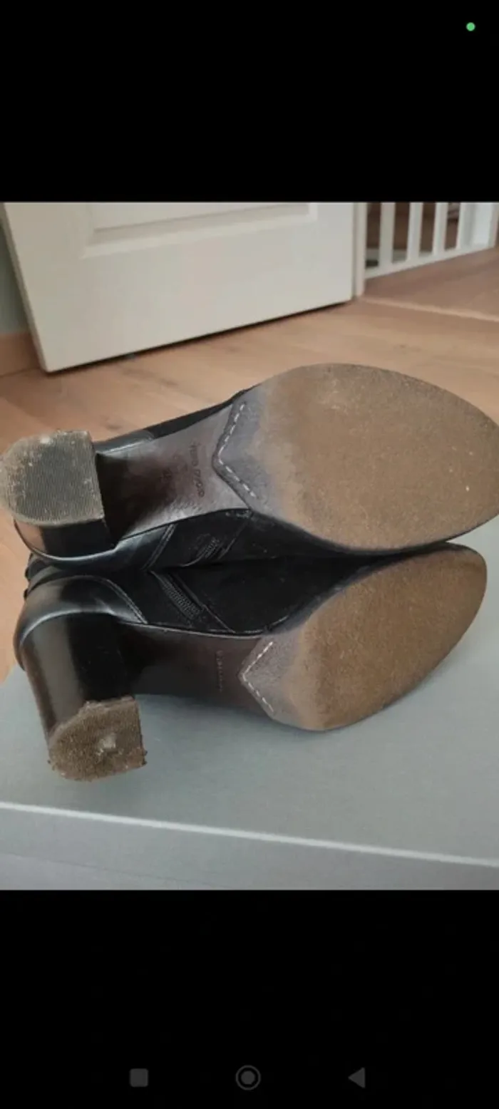 Bottines noires à talons progetto 38 - photo numéro 7