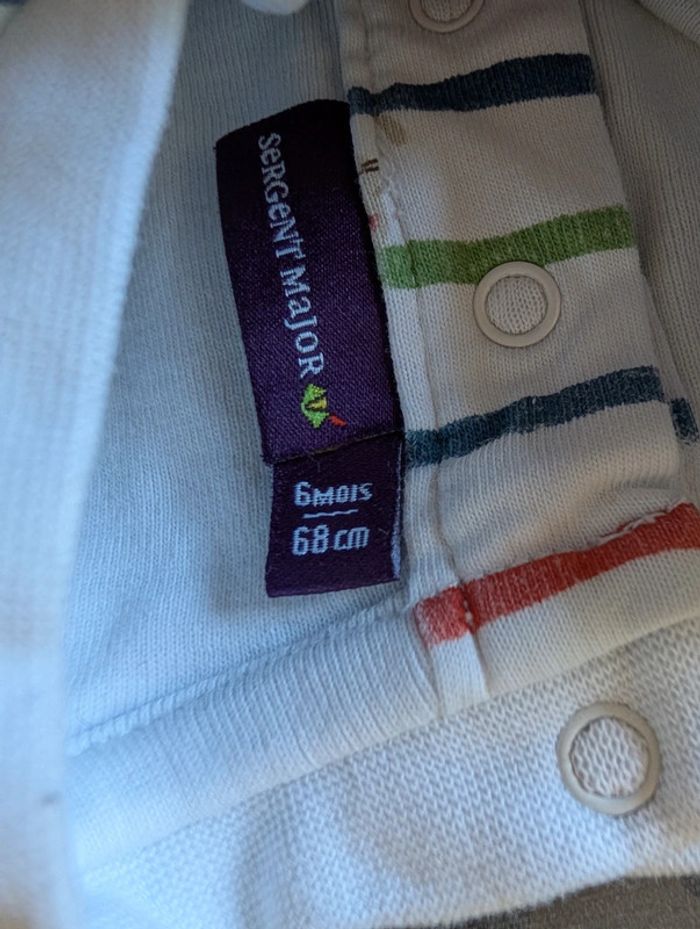 T-shirt manches courtes body intégré - photo numéro 2