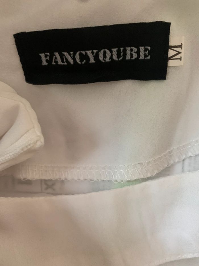 Blouse Fancyqube blanche taille 38 manches courtes - photo numéro 8