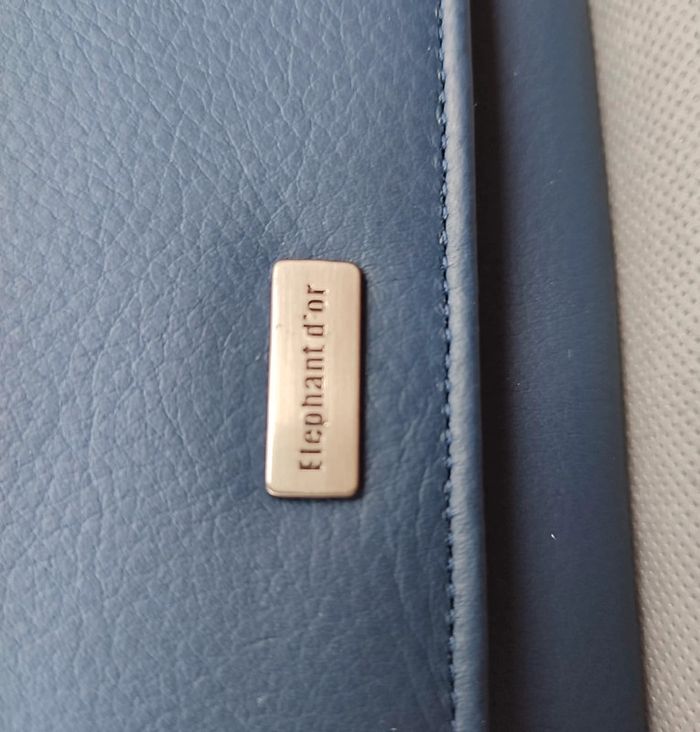 Portefeuille bleu en cuir neuf saison coffret - photo numéro 3