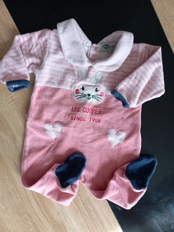 Pyjama bébé Lee Cooper 6 mois - photo numéro 2