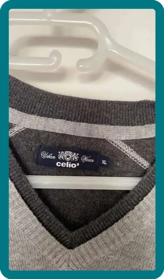 Pull gris - photo numéro 2