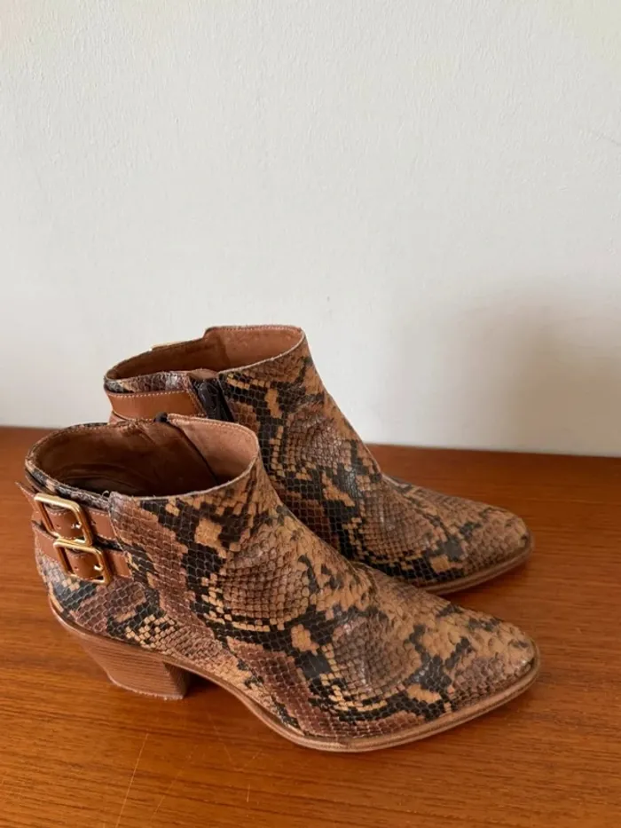 Bottines python Mellow Yellow - photo numéro 2