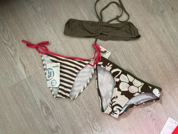 Lot bas slip maillot de bain Tribord taille 34 36 avec haut tex en 38 offert