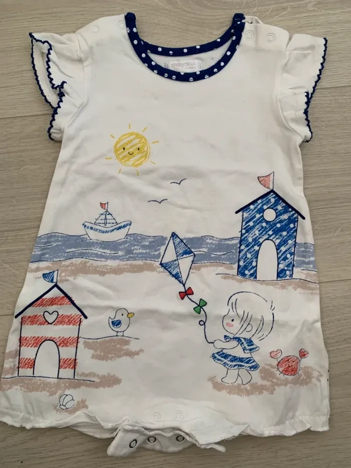 Combi-short fille 6 mois Mayoral
