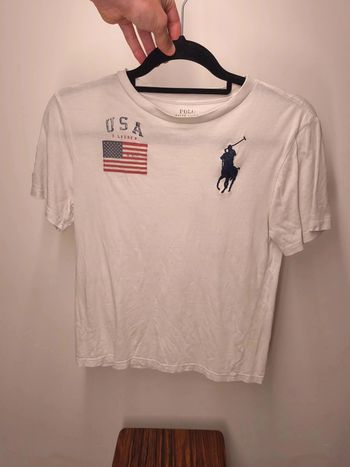T-shirt Ralph Lauren Enfant Taille M Blanc