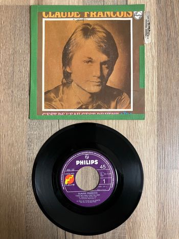 Vinyle 45 tours-Claude François-C’est de l’eau, c’est du vent