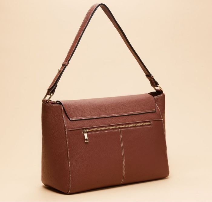 Sac à main de lux Astrid camel - photo numéro 3