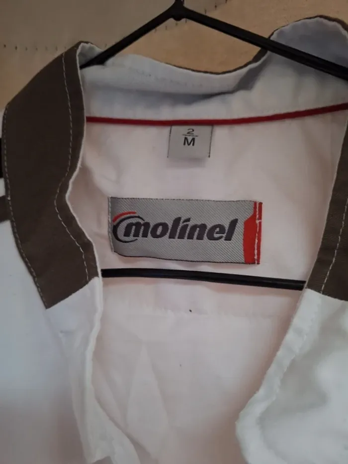 Veste d'apprenti boulanger "molinel" taille M manches longues - photo numéro 2