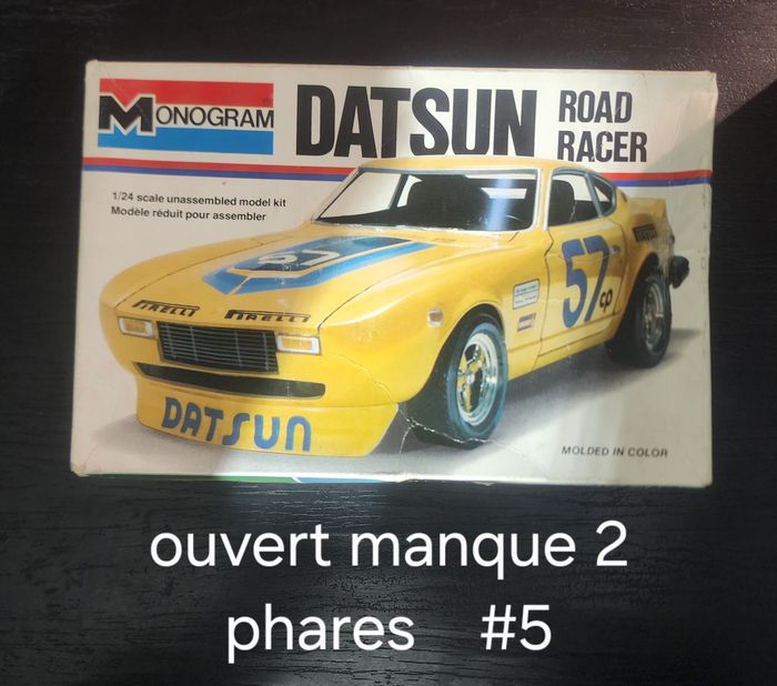maquette vintage monogram datsun road racer 1/24 (datsun 280z/260z)