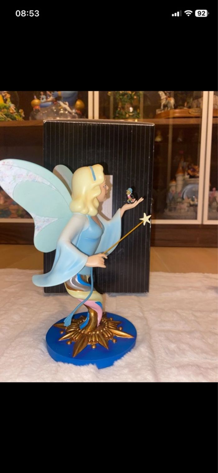 Figurine disney showcase enesco grand jester pinocchio fee bleue blue fairy buste - photo numéro 4