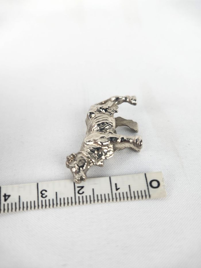 Figurine Vache Métal Vintage - Kinder Surprise Années 80 - Série Animaux Domestiques - photo numéro 7