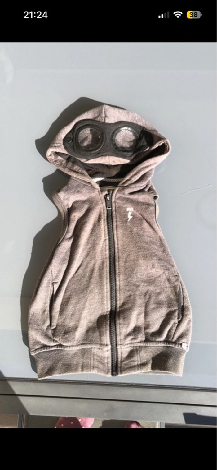 Gilet sans manches IKKS garçon 4ans gris