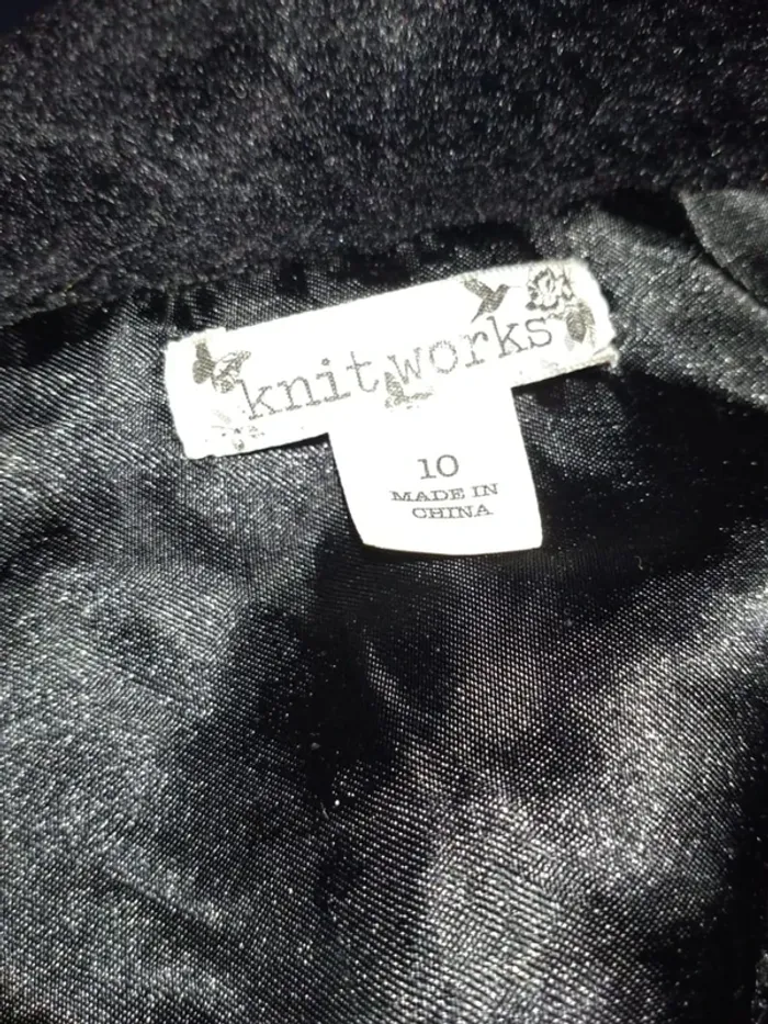 Gilet épais noir fausse fourrure fille 10 ans - photo numéro 3