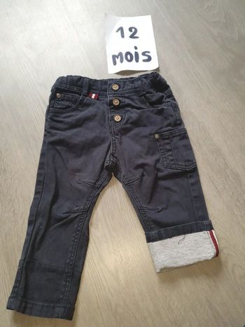 Pantalon pantacourt jeans 12mois