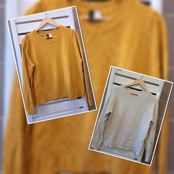 2 pulls col rond femme