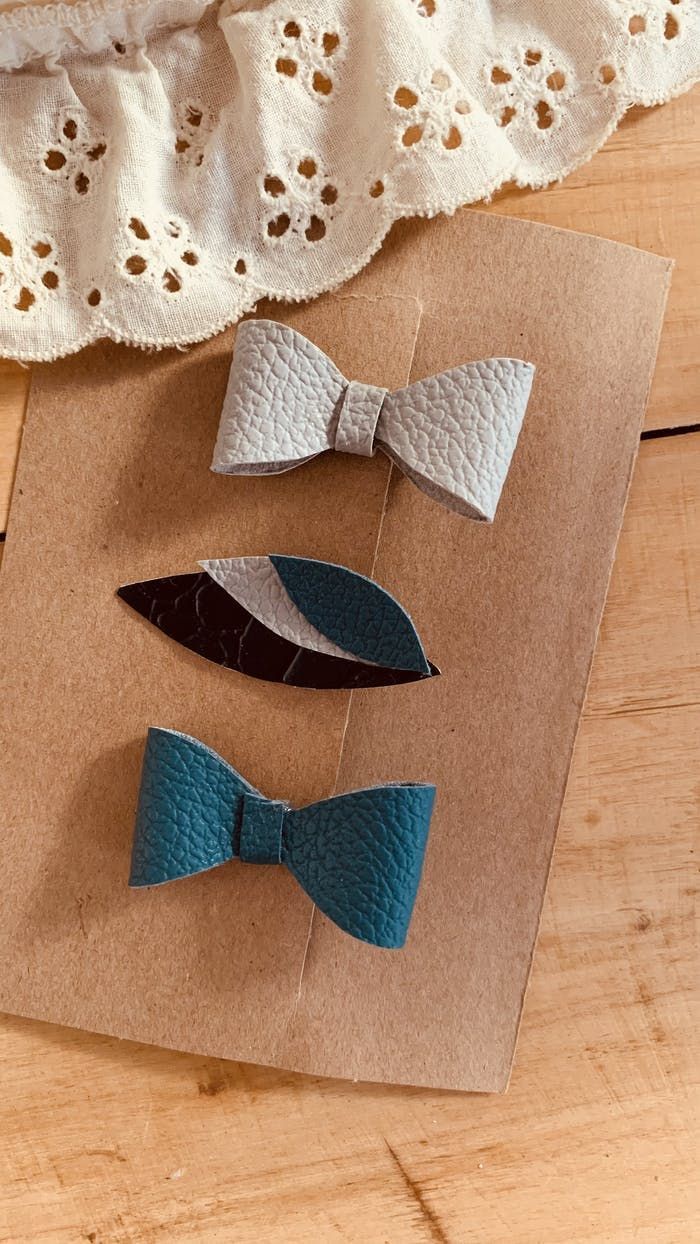 Pinces cheveux faits mains