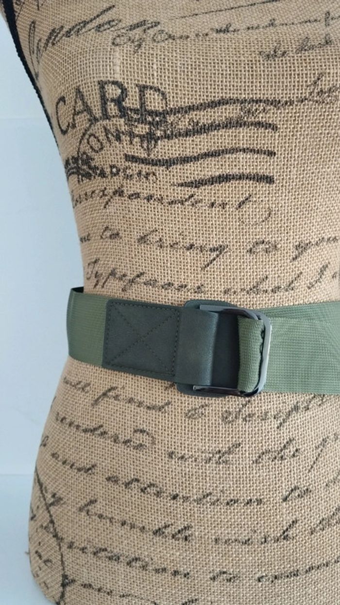 Ceinture verte kaki ajustable - photo numéro 4