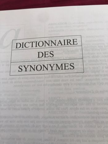 Dictionnaire des synonymes neuf