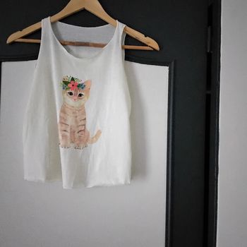 Débardeur chat fille 10 ans sans marque