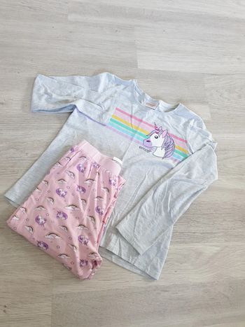 Pyjama 2 pièces licorne 10-12 ans