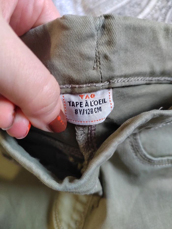 Jegging kaki 8 ans tape à l'œil - photo numéro 3