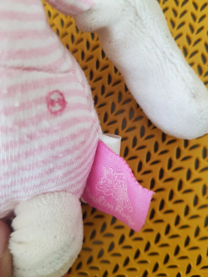 Peluche hochet souris rose - photo numéro 4