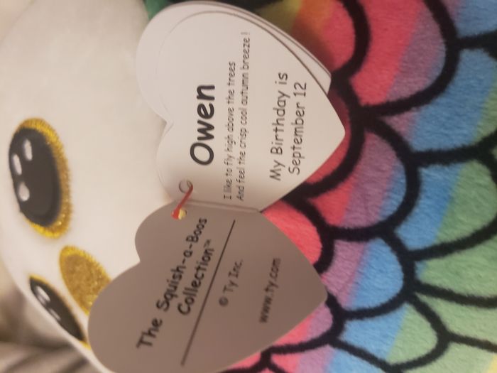 Peluche ty - Owen le hibou - neuf - photo numéro 4