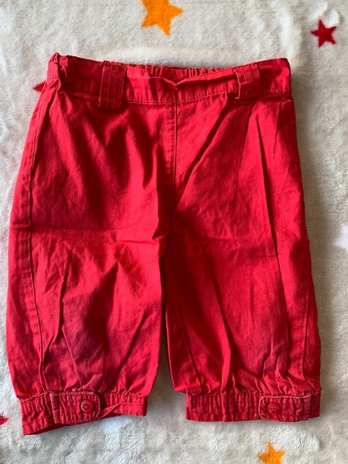 Ensemble 💯 coton Sergent Major 9 Mois Rouge et Blanc - photo numéro 8